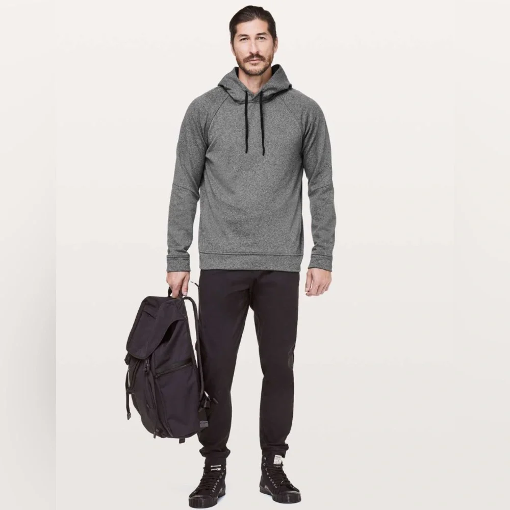 Men’s Lululemon Gray City Sweat Pullover Hoodie Thermo Size XS